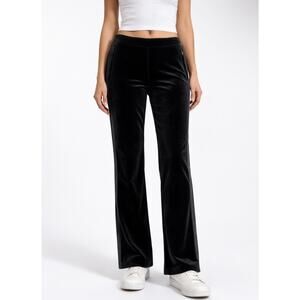 Lauren Active Ralph Lauren Black Velvet Active Track Pants Size Medium